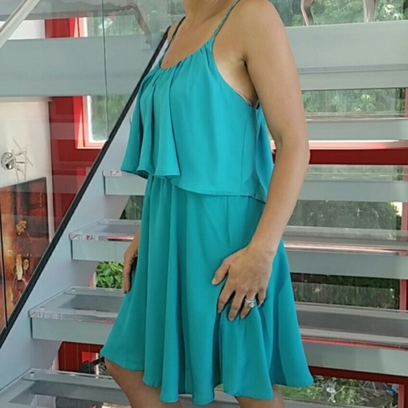 DRESS FABULOUS TEAL DRESS - Picture 2 of 3
